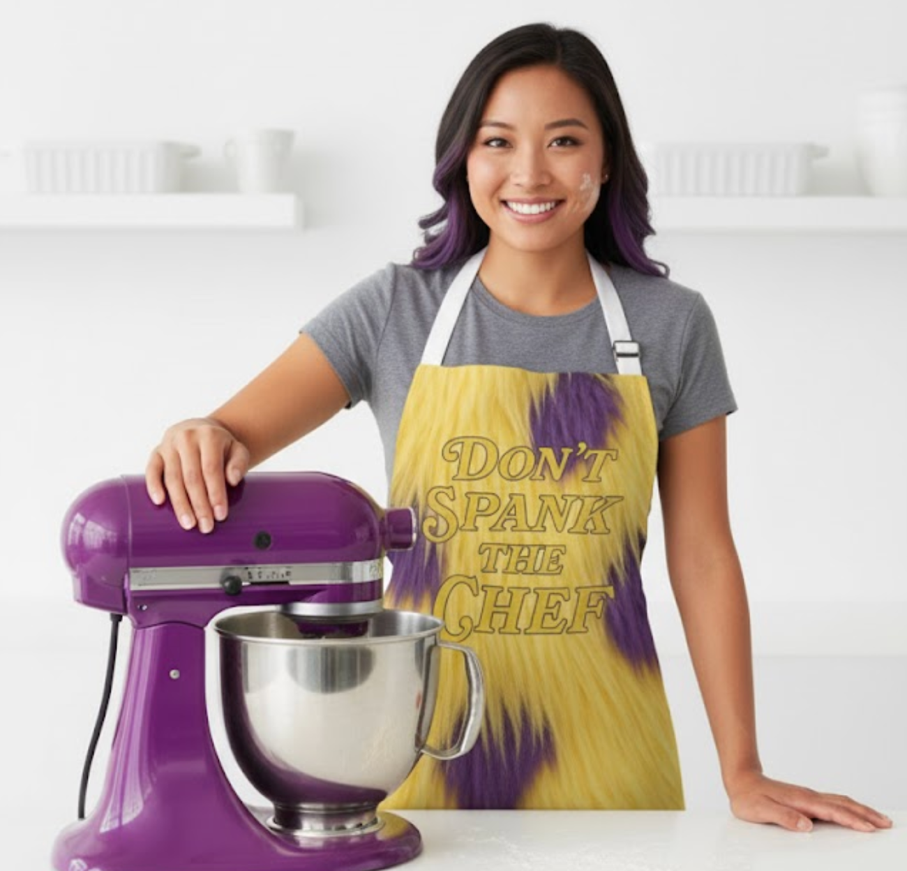 “Don’t Spank the Chef” Apron | Dropout TV Gift Kitchen Spencer Parody Apron |