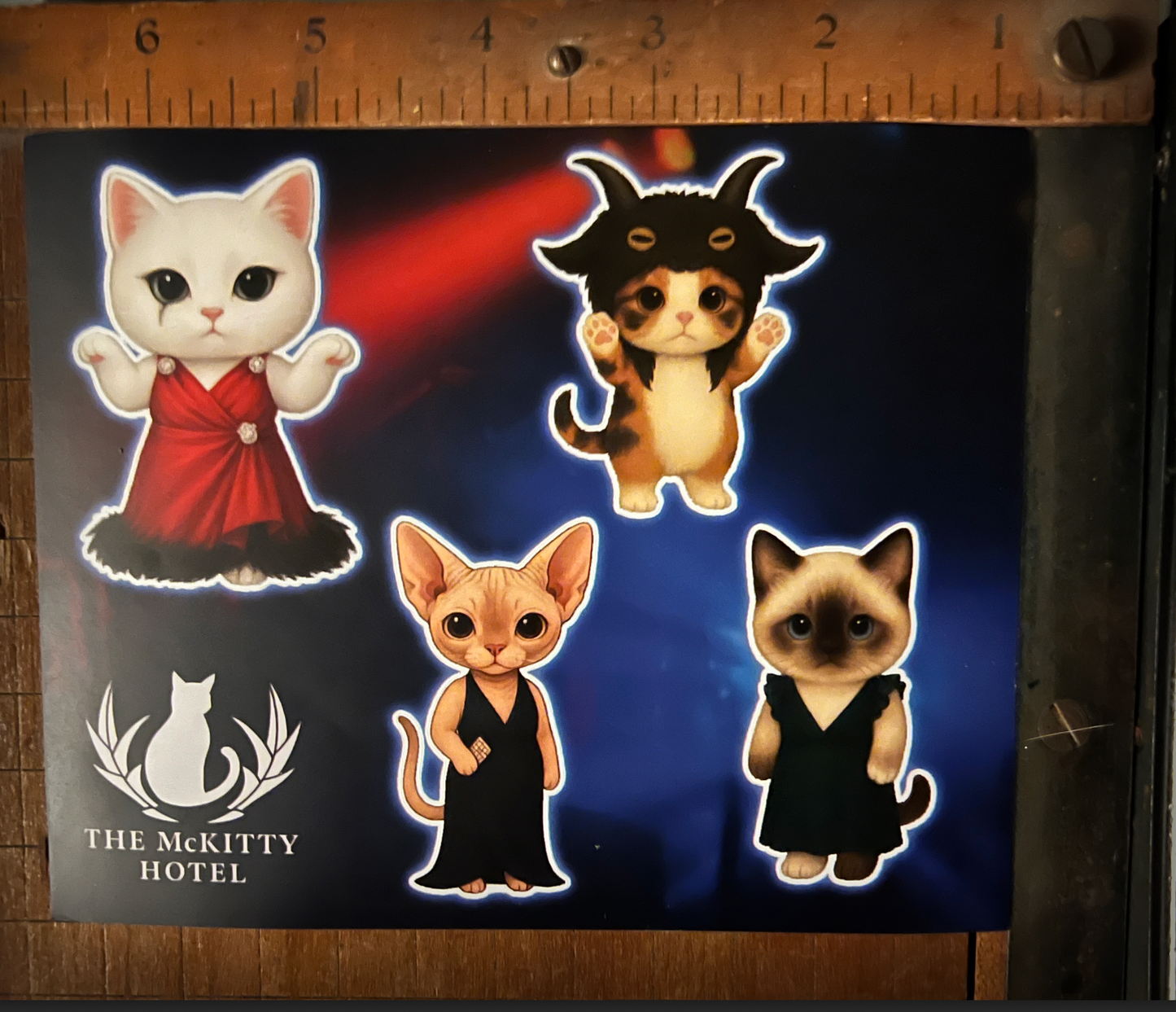 McKitty Hotel SNM Parody Stickers (5 sheets)