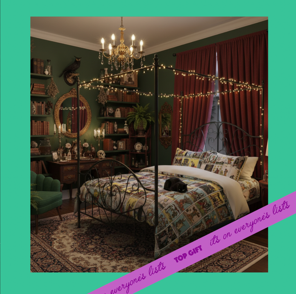🔮 Tarot Card Patchwork Bed Set