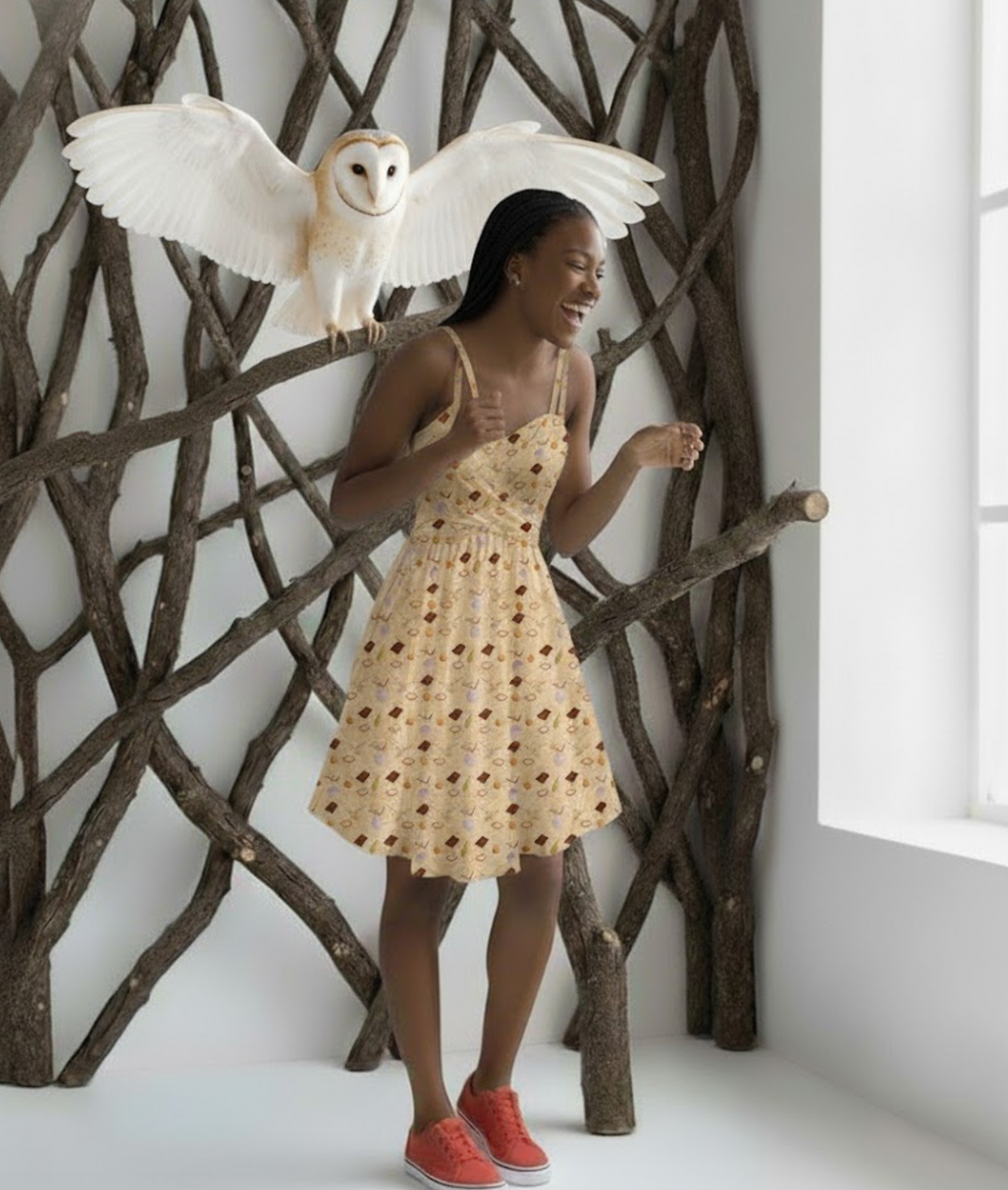 Through Dangers Untold Sweetheart Dress in Sherbert