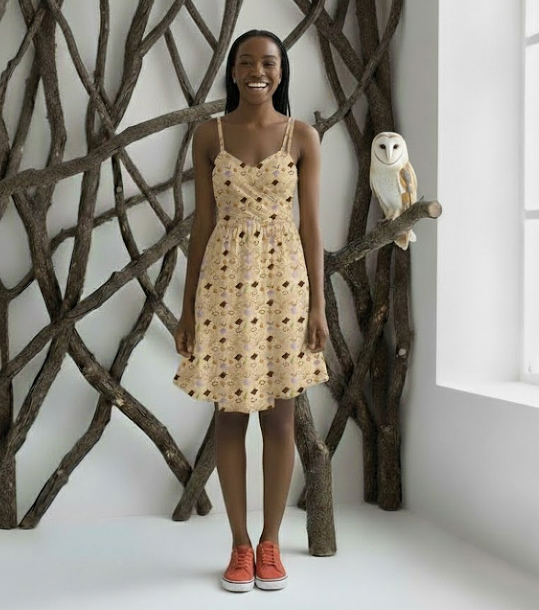 Through Dangers Untold Sweetheart Dress in Sherbert