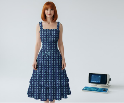 The Numbers Are Scary Ruffle Dress