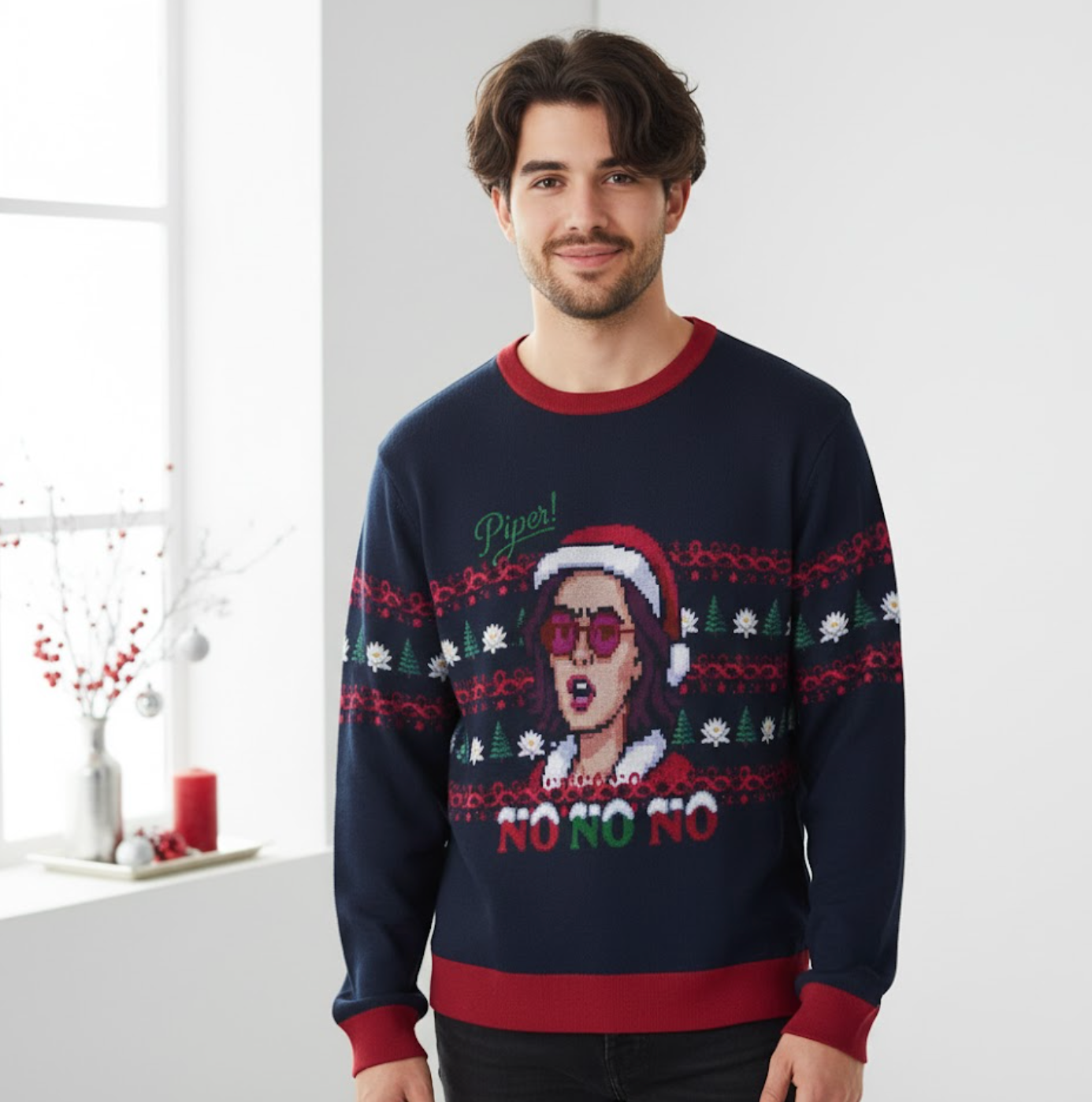 Piper! NO NO NO Holiday Pullover
