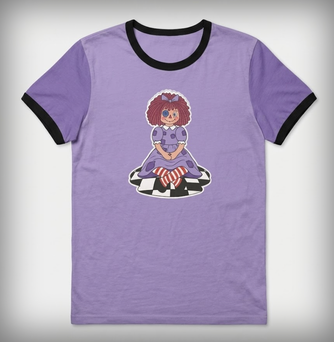 Raggedy-atha Fitted Tee 100% Cotton Tee