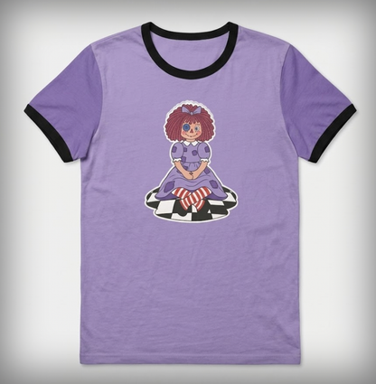 Raggedy-atha Fitted Tee 100% Cotton Tee