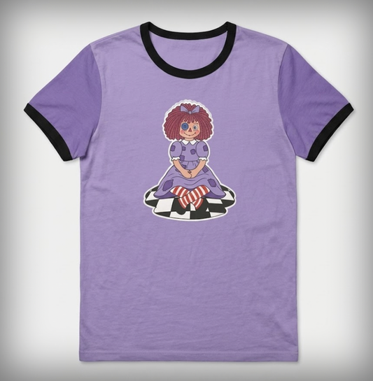 Raggedy-atha Fitted Tee 100% Cotton Tee