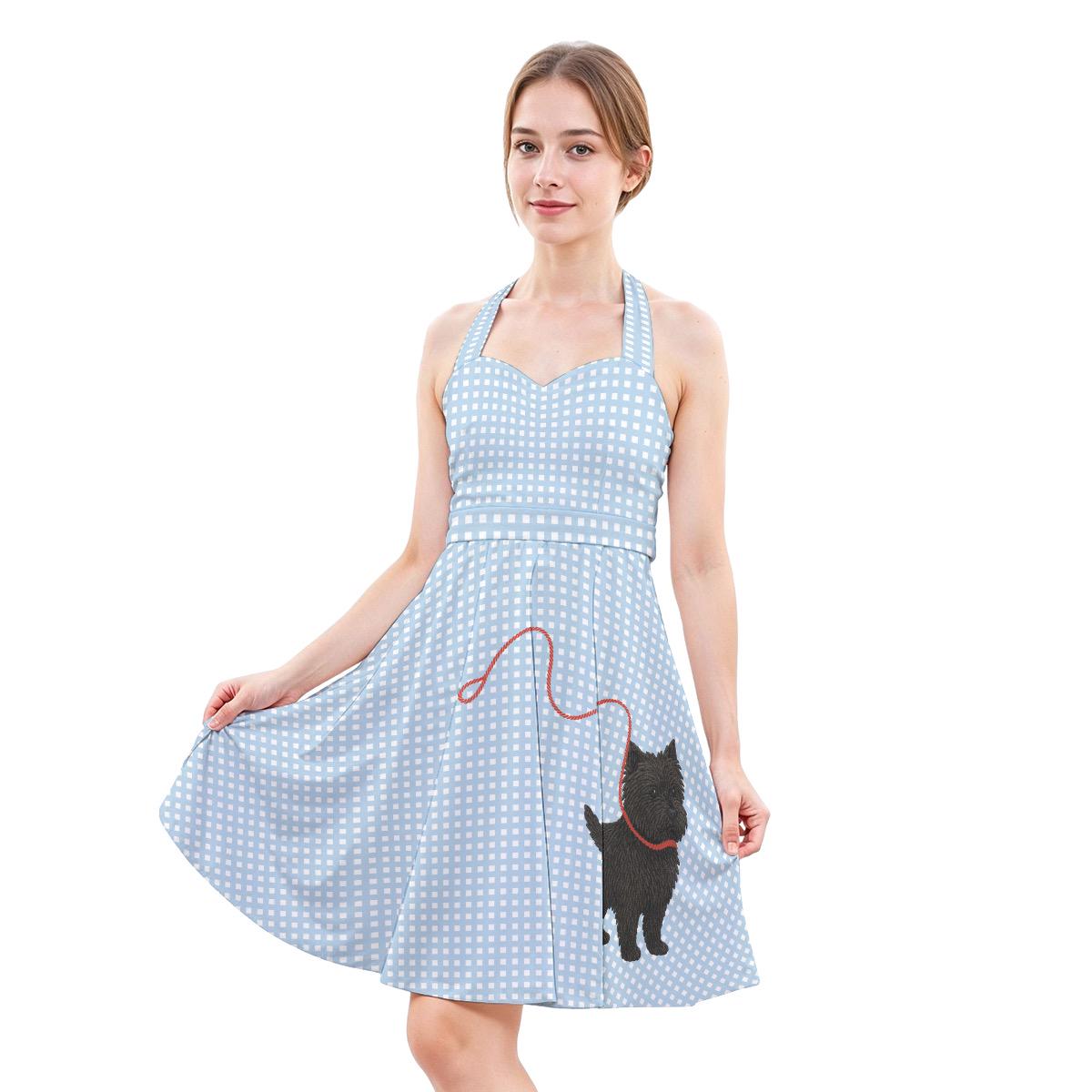 Wizard of Oz Adult Dorothy Dress • 1950s Poodle Skirt Toto Print • Cosplay Costume