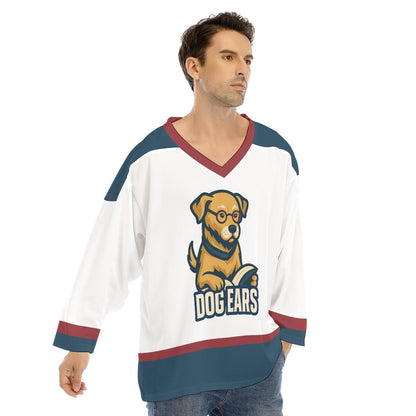 The Dog Ears Hockey Jersey – Reading is My Favorite Sport – Literary Team Spirit Top