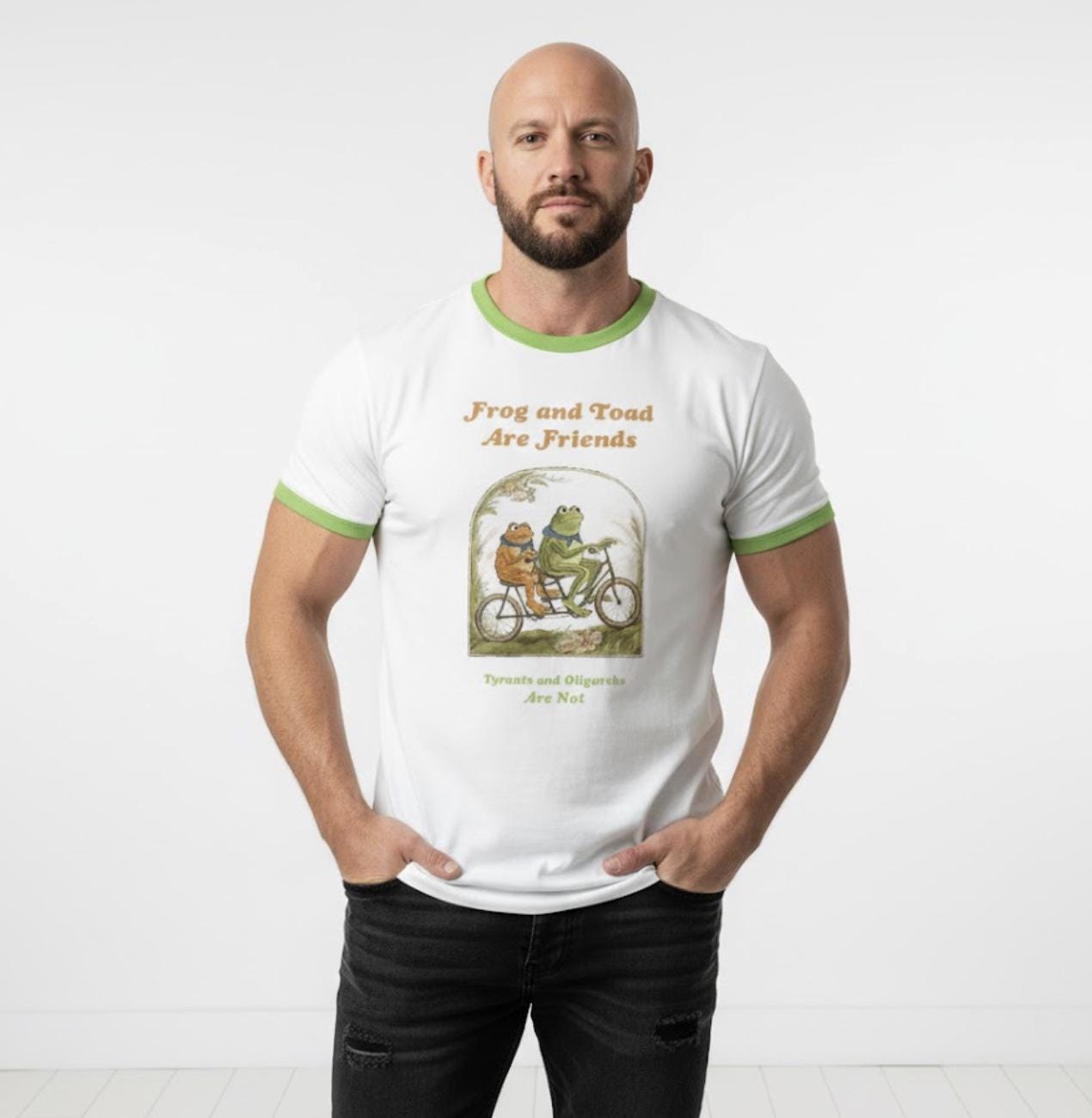 Portland Frog and Anti-Tyranny Toad Shirt • Parody Protest Tee • Political Satire Graphic T-Shirt