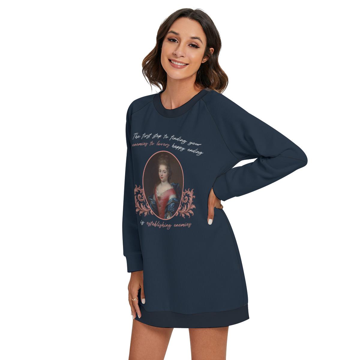Enemies to Lovers Longline Sweater – Funny Romantasy Reader Knitwear for Romance Book Lovers