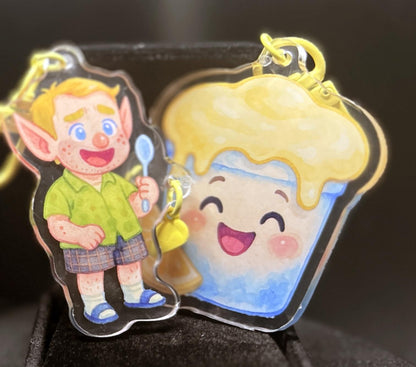 Gilear and Lemon Yogurt Magnetic Keychain Set: Dimension 20 Fanmade Merch