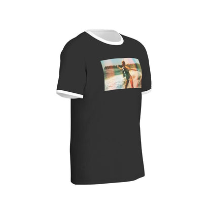 Uncle Baby Billy Vintage Photo Water-Ski Ringer Tee- 190GSM Cotton