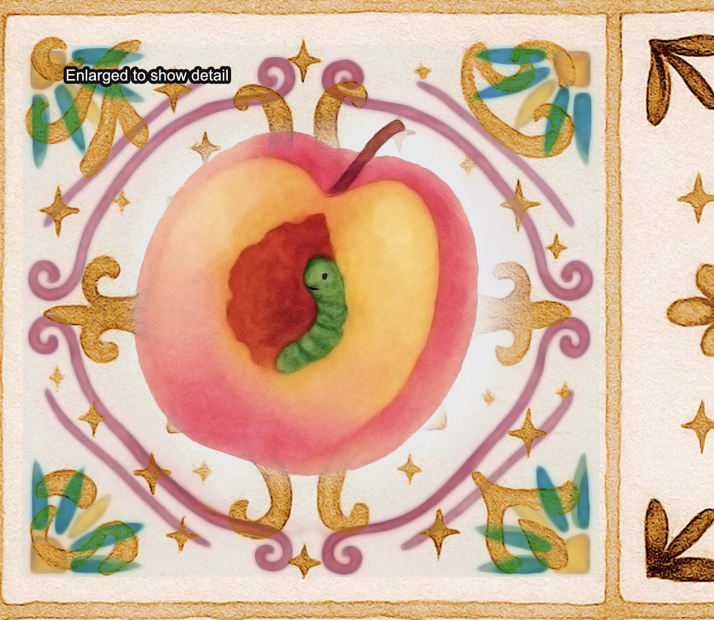 Fanmade Fantasy Maze Inspired Crazy Quilt Patchwork  | 1980s Fantasy Parody Bedset