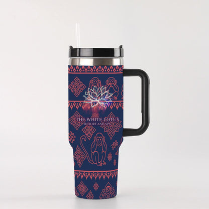 vacation Tumbler: 40oz Stainless Steel Travel Mug with Handle