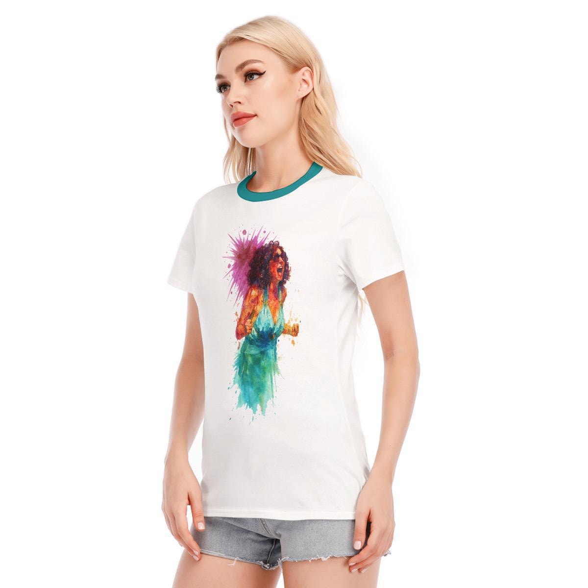 Judy Gemstone Watercolor T-Shirt Inspired by The Righteous Gemstones 190GSM Cotton Fan-made Merch