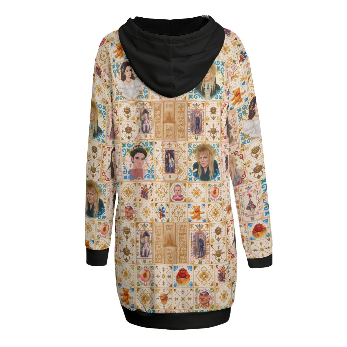 Fanmade Fantasy Maze Inspired Hoodie Crazy Quilt Patchwork  | 1980s Fantasy Parody