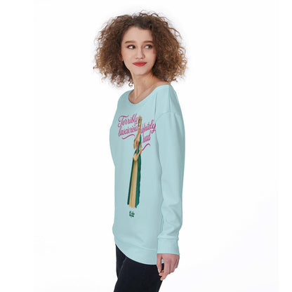 Spicy Romance Book Reader Off Shoulder Sweatshirt