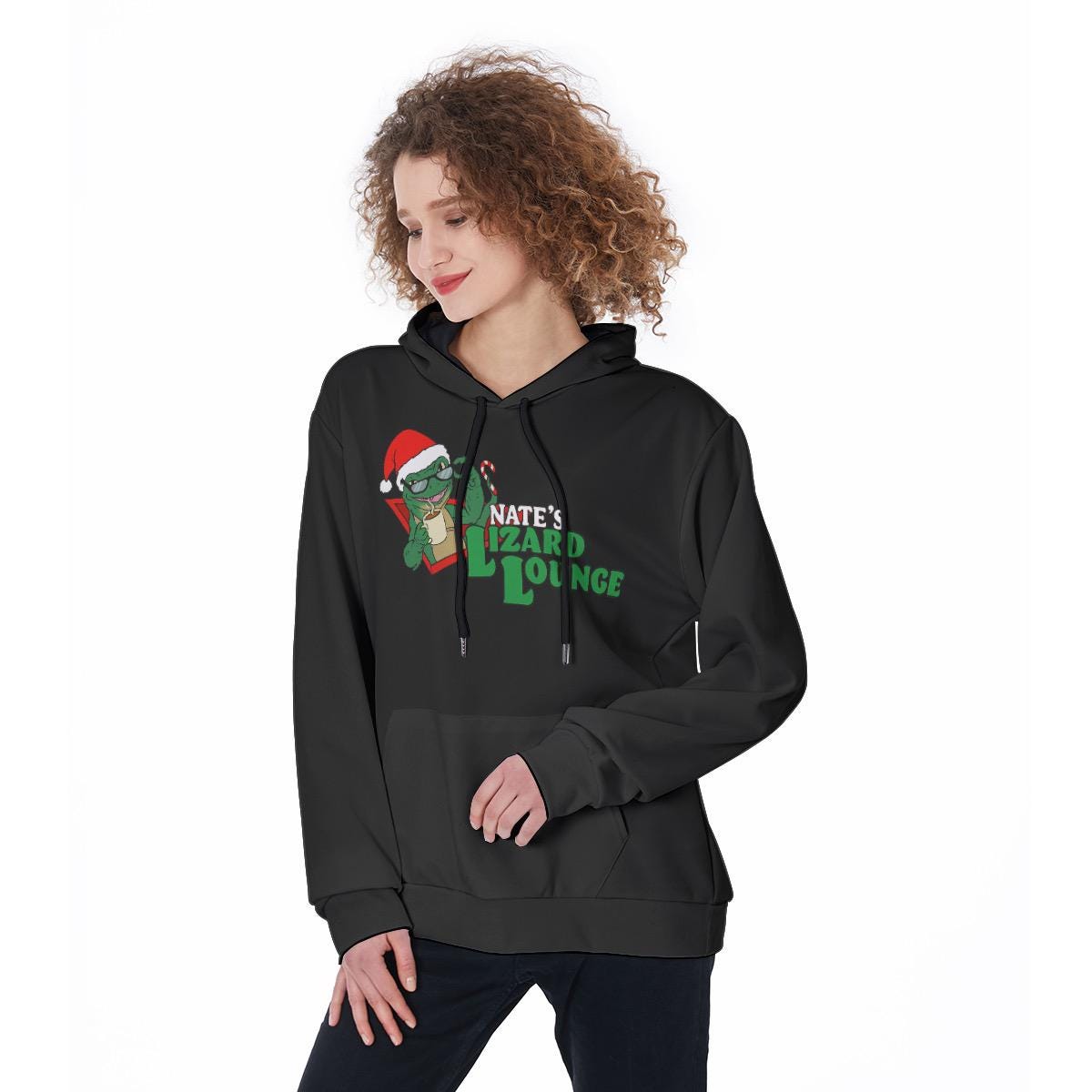 Nate's Lizard Lounge Parody Holiday Hoody Fan-made Merch Tailored Fit