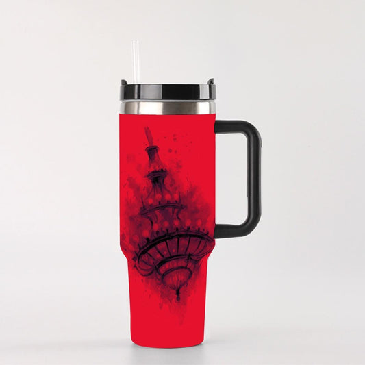 Phantom of the Opera Tumbler: Falling Chandelier Watercolor, 40oz