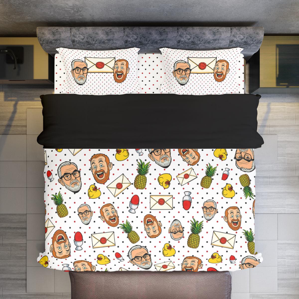 Taskmaster Duvet Cover Set: Pop Art British Comedy Bedding