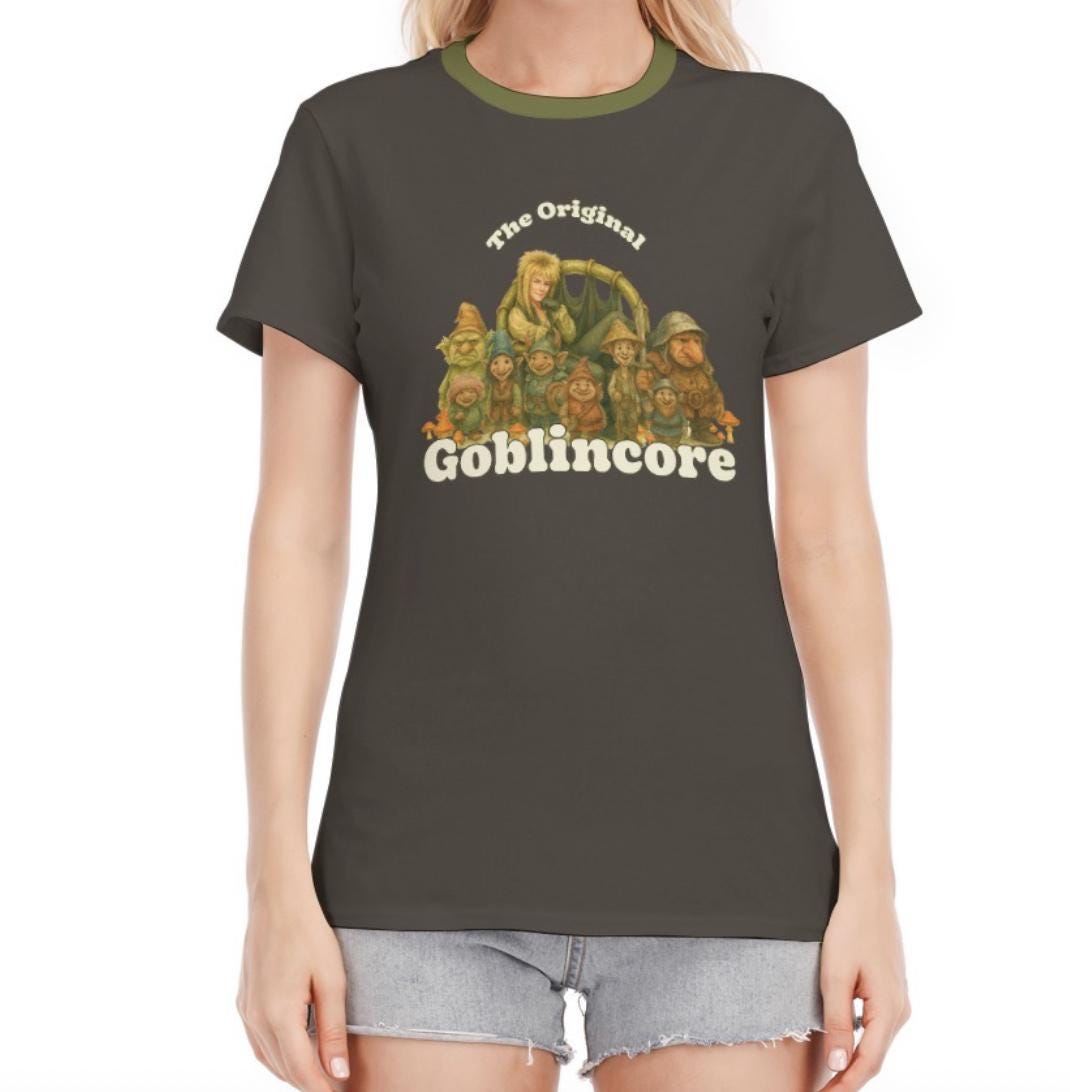 The Original Goblincore T-Shirt – Jareth Goblin King Fantasy Maze Inspired Parody Tee, 80s Gift