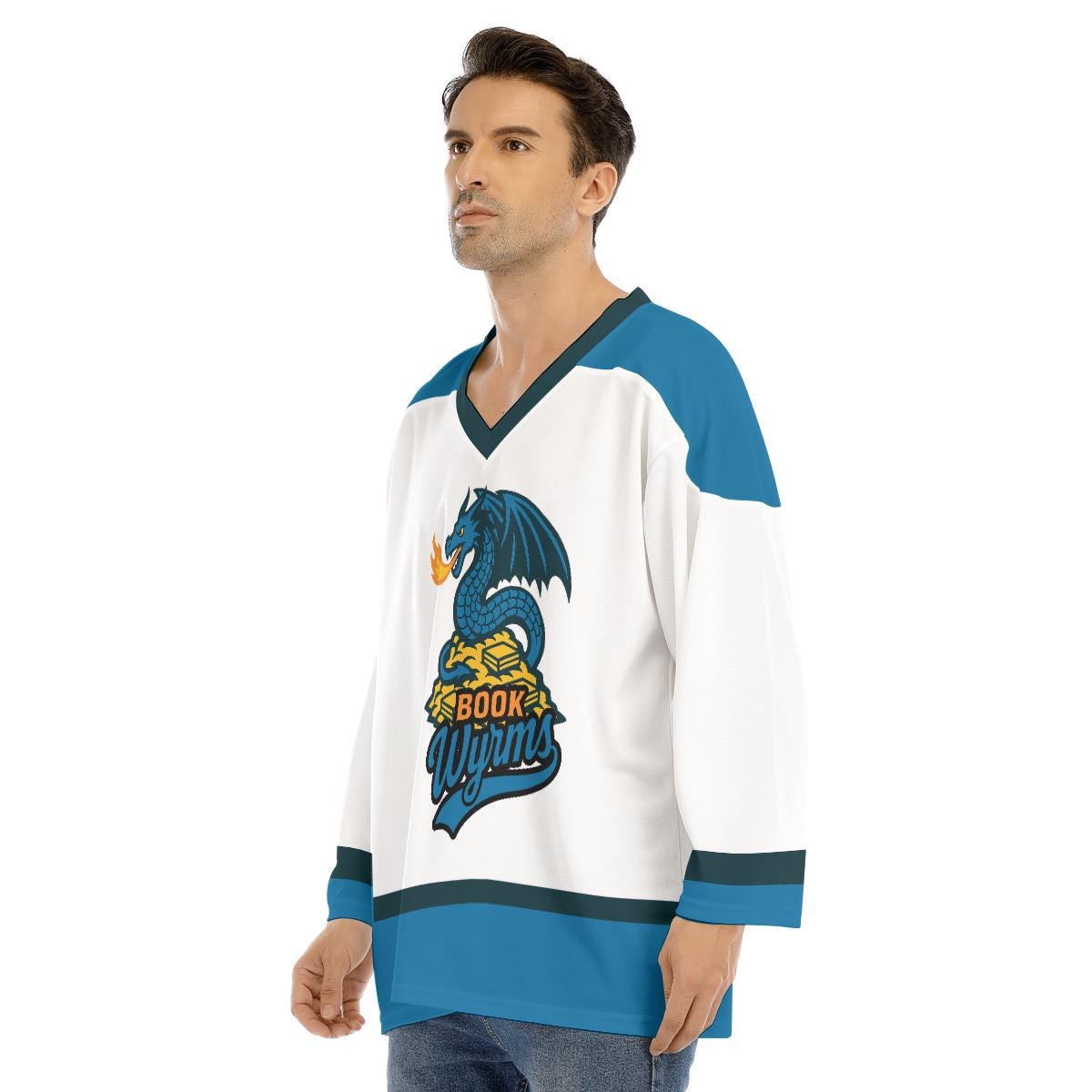 The Book Wyrms Hockey Jersey – Reading is My Favorite Sport – Literary Team Spirit Top