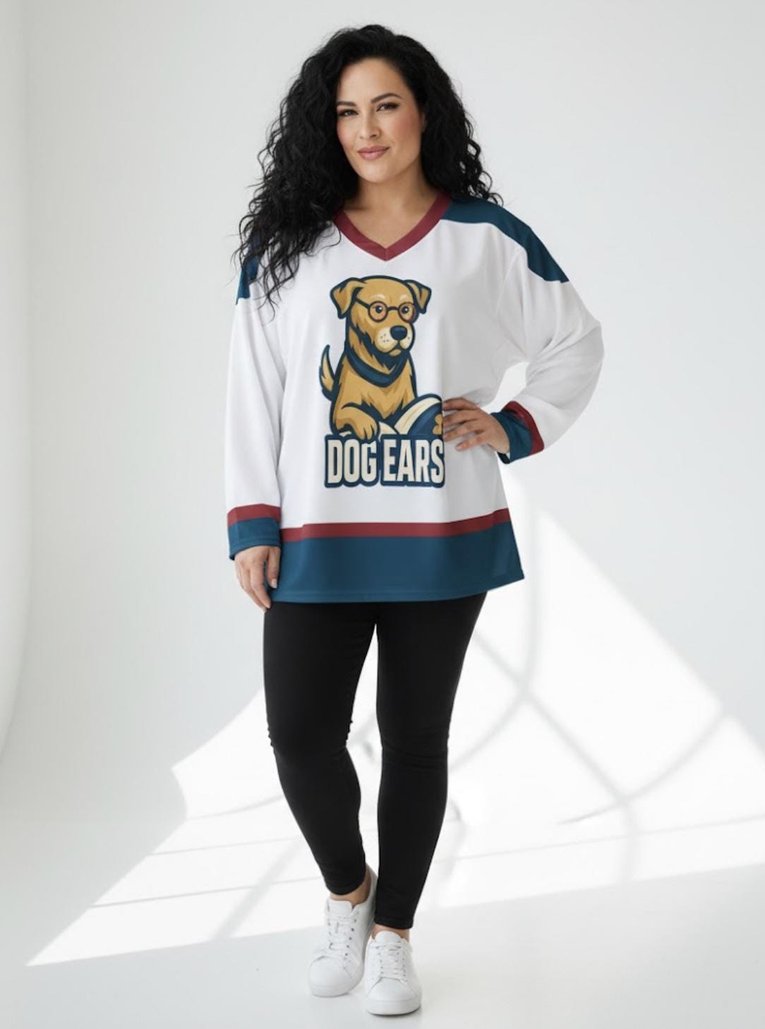 The Dog Ears Hockey Jersey – Reading is My Favorite Sport – Literary Team Spirit Top