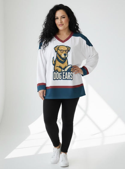 The Dog Ears Hockey Jersey – Reading is My Favorite Sport – Literary Team Spirit Top