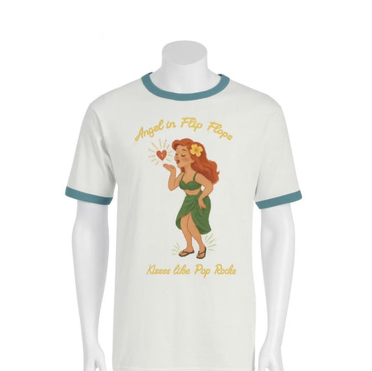 Angel in Flip Flops T-Shirt: Only Murders Inspired Retro Parody