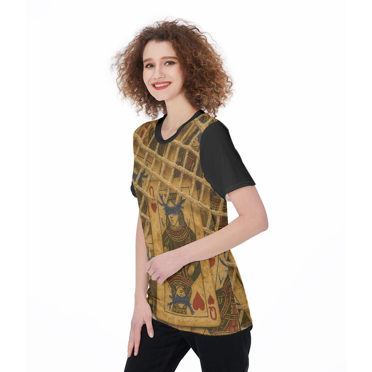 Y2K 90s Style Graphic Tee Inspired By Antler Queen