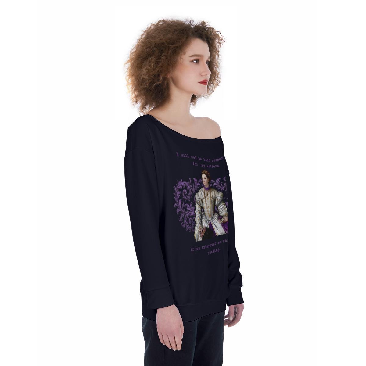 Book Lover Sweatshirt – Don't interrupt me while reading | Funny Book Reader Warning