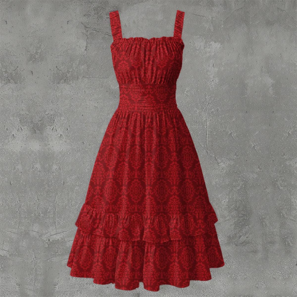 Taskmaster Inspired Damask Pattern Dress | British Comedy Fandom Dress