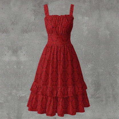 Taskmaster Inspired Damask Pattern Dress | British Comedy Fandom Dress