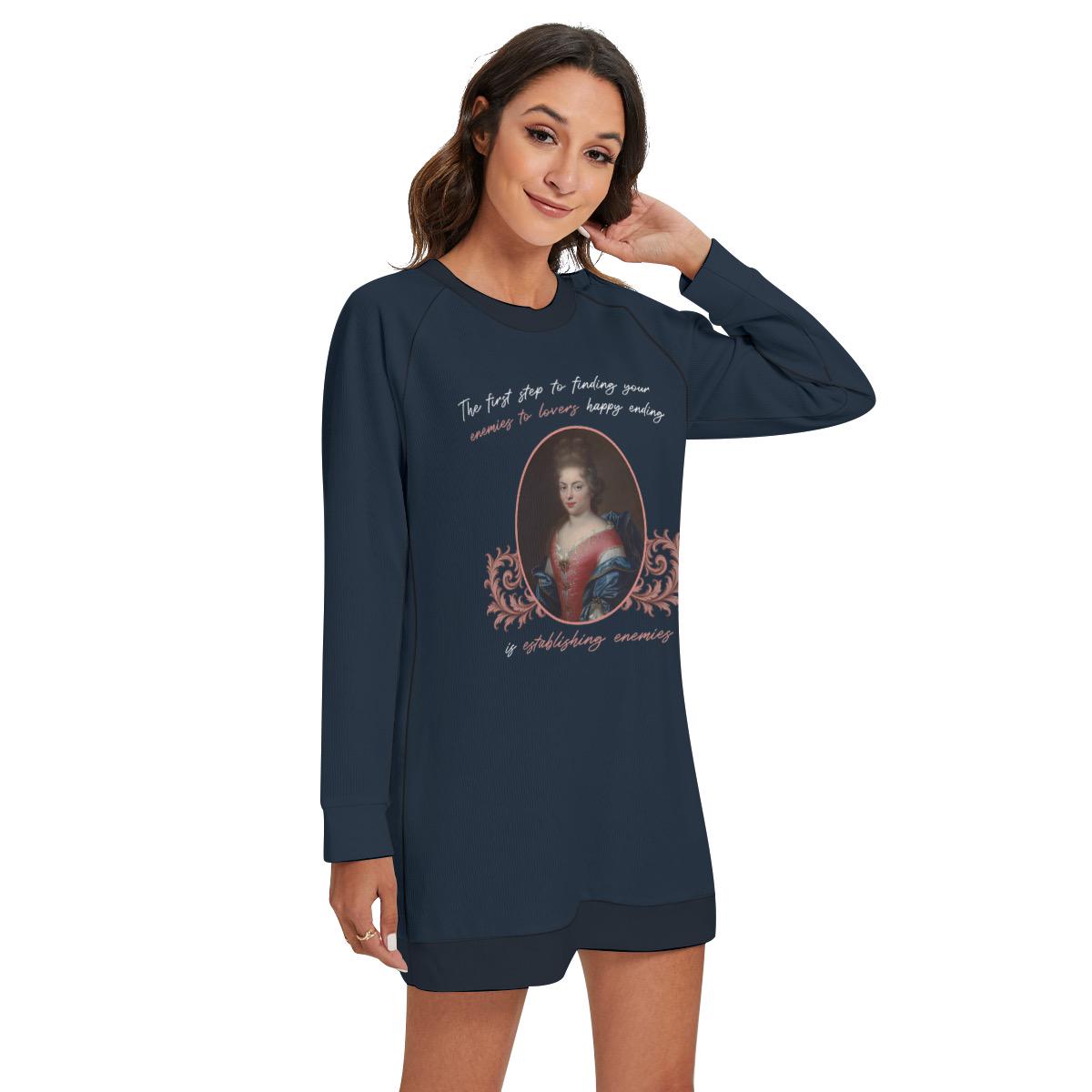 Enemies to Lovers Longline Sweater – Funny Romantasy Reader Knitwear for Romance Book Lovers