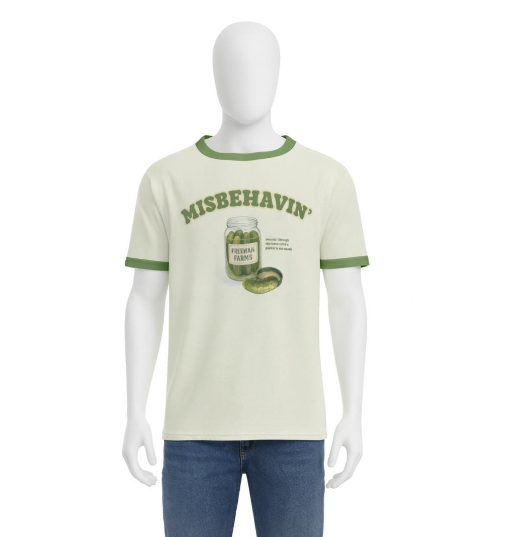 Misbehavin' Pickle Jar T-Shirt: Righteous family Fan Merch
