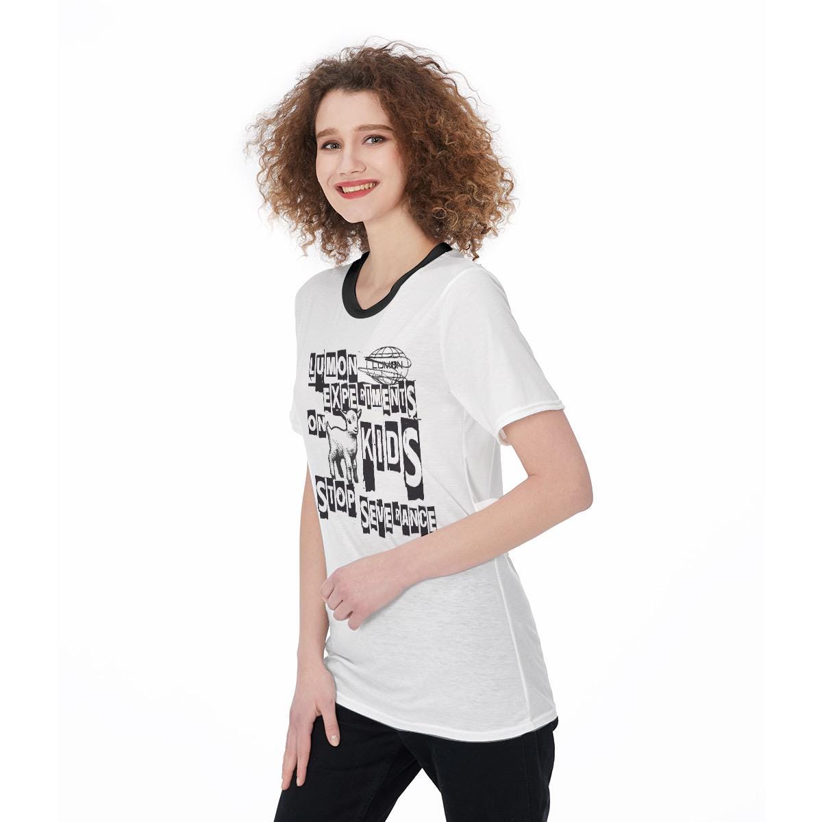 Whole mind Collective Lumon Goats Ringer T-Shirt inspired by MDR