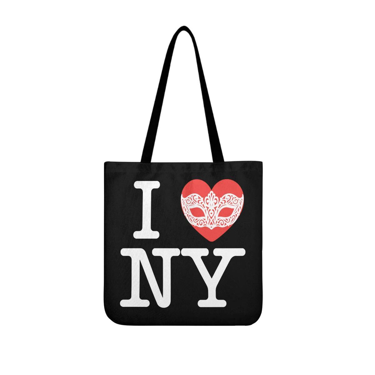 Phantom of the Opera Tote Bag: I Heart NY Parody, Venetian Mask