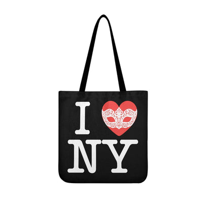 Phantom of the Opera Tote Bag: I Heart NY Parody, Venetian Mask