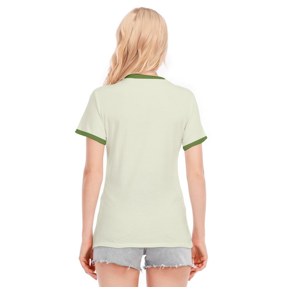 All-Over Print Women's Round Neck T-Shirt | 190GSM Cotton