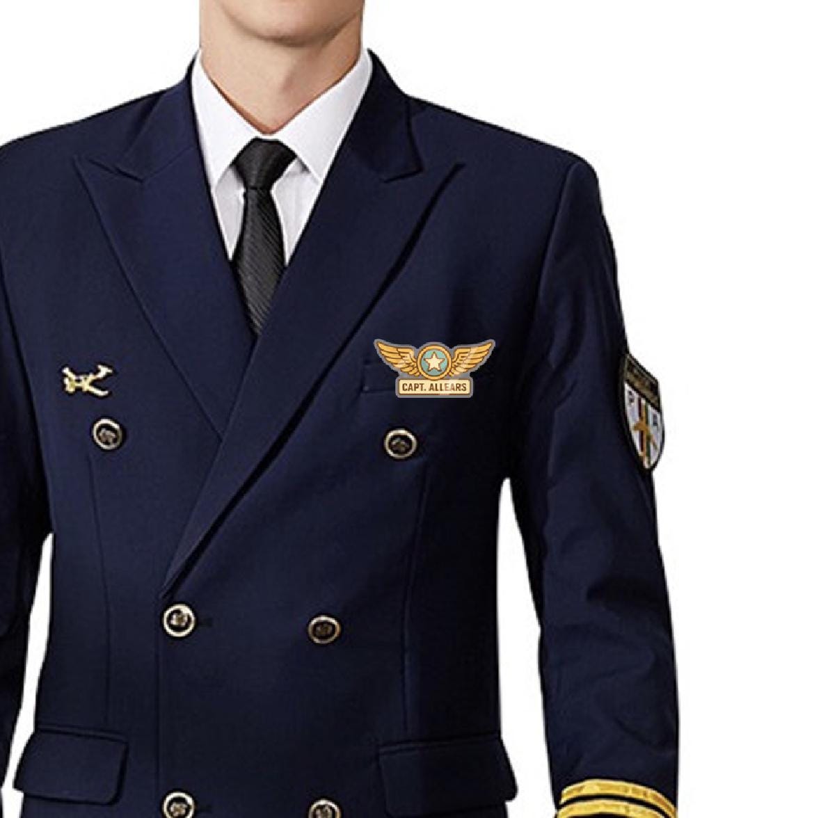 Captain Allears Wings Pin - Inspired by Nathan Fielder and The Rehearsal Parody Fan Made Merch