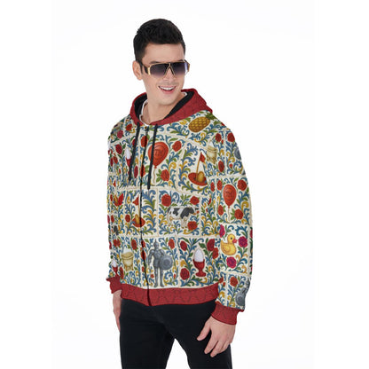 Taskmaster Inspired Hoodie  Zip Up Hoodie | Italian Majolica Tile
