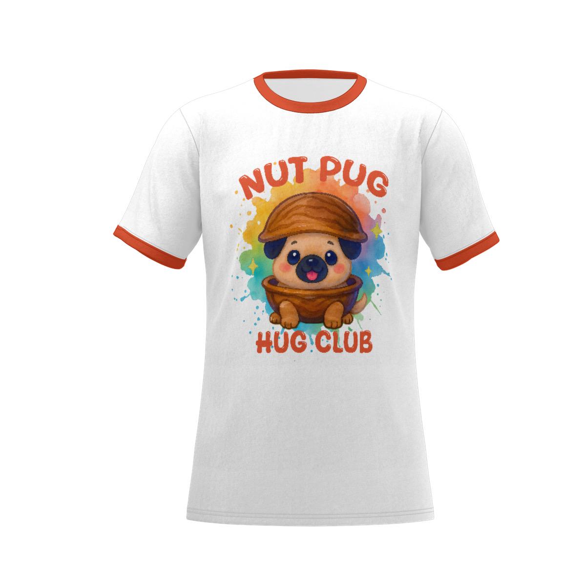 Nut Pug Hug Club Gender Neutral T-Shirt | Cloudward Ho Fan Shirt | Dimension 20 Parody